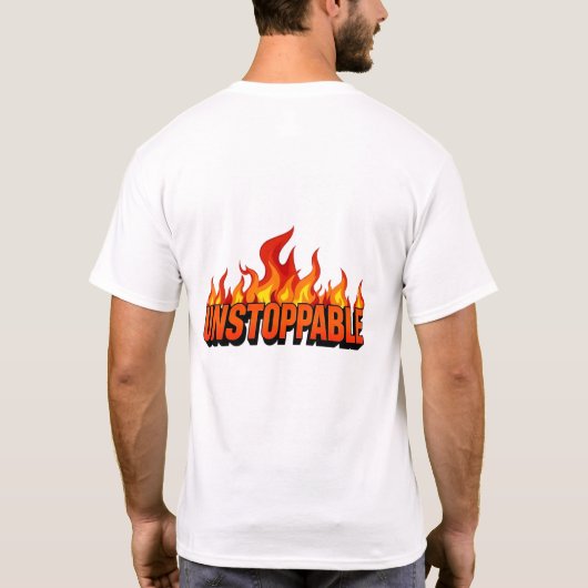 Unstoppable Flame Gradient T-shirt (Achterkant)