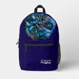 Unstoppable Raptor – Fuel Strength, Rule the Wild Bedrukte Rugzak