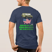 Unstoppable veterans Tri-Blend shirt (Achterkant)