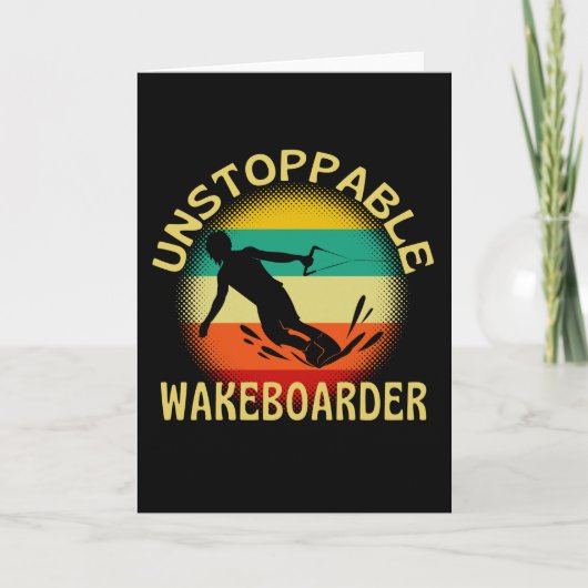 Unstoppable Wakeboarder Kaart (Voorkant)