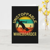 Unstoppable Wakeboarder Kaart (Gele Bloem)