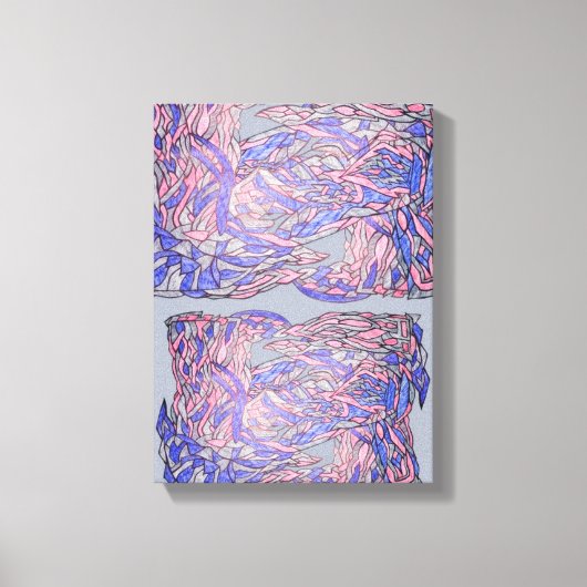 Unstructured Grace Abstract Movement Art Canvas Afdruk (Voorkant)