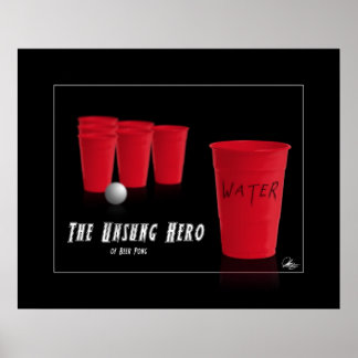 Unsung Hero van Beer Pong Poster