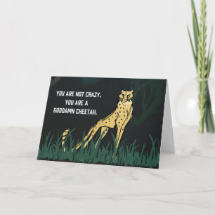 Untamed GD Cheetah Wenskaart Kaart
