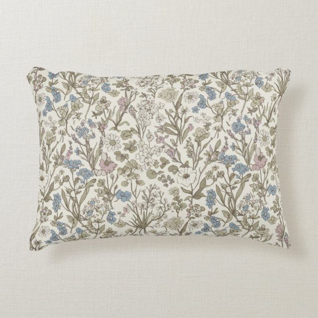 Untamed Petals Accent Kussen (Voorkant)