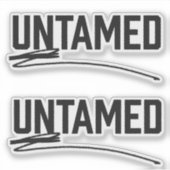 Untamed uitgesneden vinyl Stickers (Voorkant)