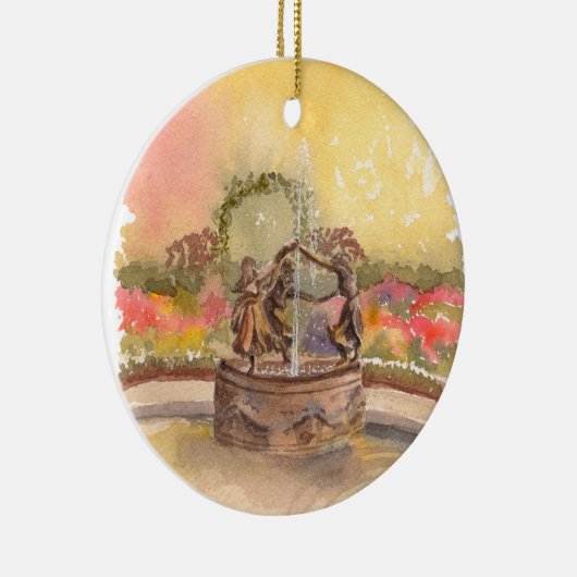 Untermyer Fountain Central Park Conservatory Keramisch Ornament (Rechts)