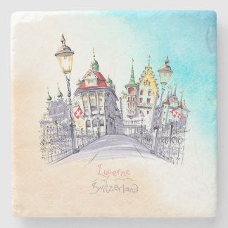 Untersetzer - Switzerland Lucerne Stenen Onderzetter