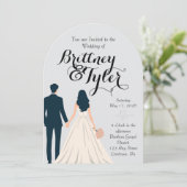 Until Forever-Brittney Wedding Invitation (Debout devant)
