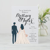 Until Forever-Brittney Wedding Invitation (Debout devant)