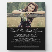 Until We Meet Again Funeral Photo Plaque (Devant)