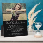 Until We Meet Again Funeral Photo Plaque (Côté)