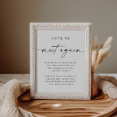 Until We Meet Again Memorial Poem Wedding Sign Poster