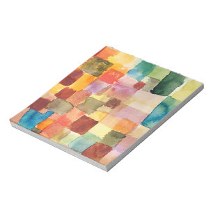 Untitled abstract watercolor squares - Paul Klee Notitieblok