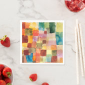 Untitled abstract watercolor squares - Paul Klee Servet (Insitu)