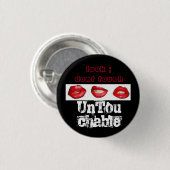 UnTouchable-pin Ronde Button 3,2 Cm (Voorkant /achterkant)