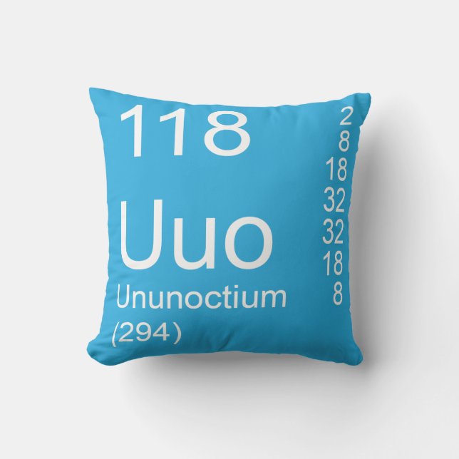 Ununoctium Kussen (Voorkant)