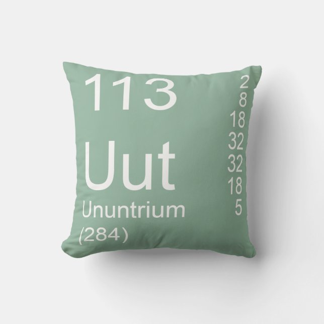 Ununtrium Kussen (Voorkant)
