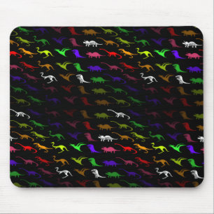 Unusual cool rainbow colorfuel cute dinosaur muismat