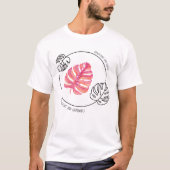 Unwavering Monstera: Strong & Bold T-shirt (Devant)