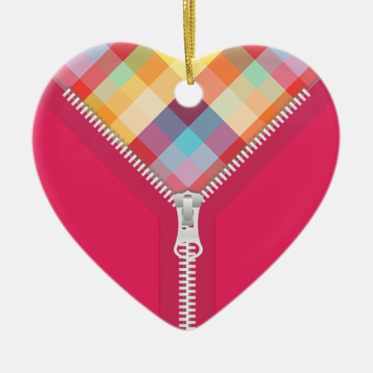 Unzipped Heart of Colors ornament (Voorkant)