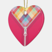 Unzipped Heart of Colors ornament (Links)
