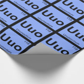 Uo - Ununoctium Chemistry Periodic Table Element Cadeaupapier (Hoek)