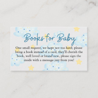 Up and Away Clouds en Stars Boeken voor Baby Informatiekaartje