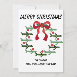 Up and Away Krans Kerst Kaart