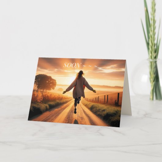 UP AND RUNNING GET WELL KAART (Voorkant)