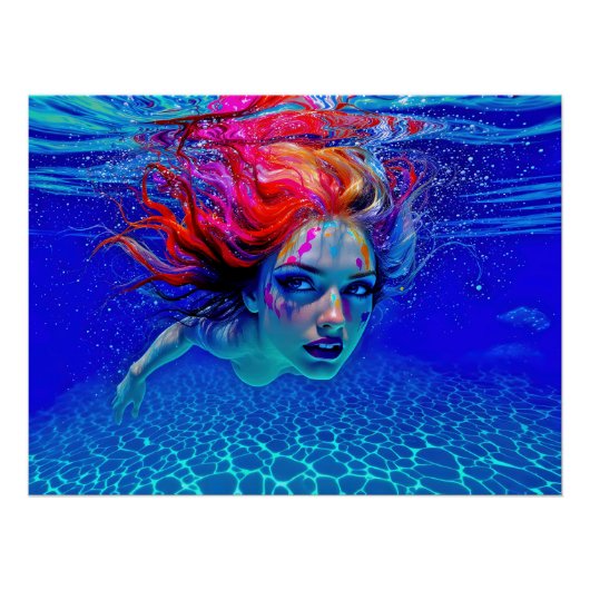 “Up Close and Personal” - A Chromatic Portrait Perfect Poster (Voorkant)