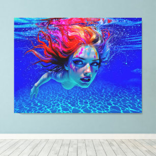 “Up Close and Personal” - Een chromatisch portret Canvas Afdruk