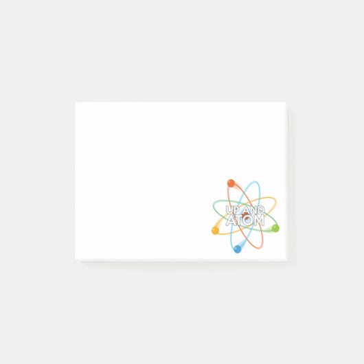 UP EN ATOM Grappige Wetenschap Quote Post-it® Notes (Voorkant)