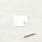 UP EN ATOM Grappige Wetenschap Quote Post-it® Notes (Op bureau)