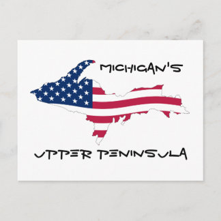 UP_Flag_of_the_United_States_Wave, Michigan's, ... Briefkaart