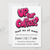 Up For Coffee Networking Invitation (Devant)