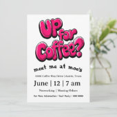 Up For Coffee Networking Invitation (Debout devant)