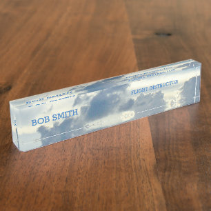 "UP IN THE CLOUDS"  ACRYL DESK NAMEP NAAMBORDJE