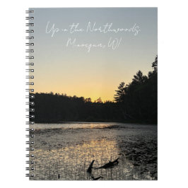 Up in the Northwoods Lake Photo Notebook Notitieboek