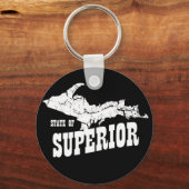 UP Michigan State of Superior Yooper Sleutelhanger (Voorkant)