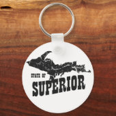 UP Michigan State of Superior Yooper Sleutelhanger (Voorkant)
