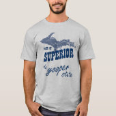 UP Michigan Superior Yooper State T-shirt (Voorkant)