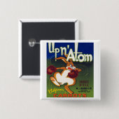 Up n' Atom California Carrots Vierkante Button 5,1 Cm (Voorkant /achterkant)