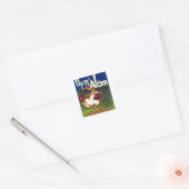 Up n' Atom California Carrots Vierkante Sticker (Envelop)