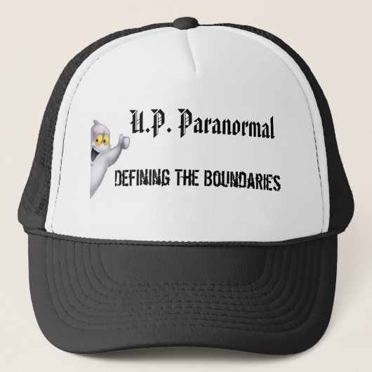 UP Paranormal Trucker Hat (wit) Trucker Pet (Voorkant)