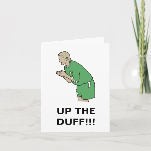 Up the Duff! Bedankkaart (Voorkant)