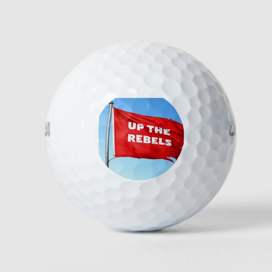 Up the Rebels thema  Golfballen (Voorkant)