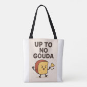Up to No Gouda Shopping Bag Tote Draagtas (Achterkant)