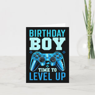 Up Verjaardagsjongen Matching Gamer Party - Clic F Kaart