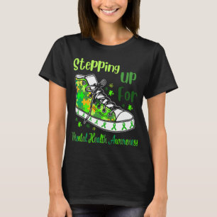 Up voor mentale gezondheidsbewustzijnsschoenen t-shirt